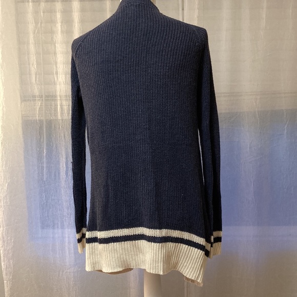 AÉROPOSTALE Navy Cardigan, Sz S - Picture 3 of 5